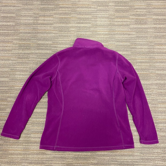 Eddie Bauer Pullover Fleece Jacket size PM Purple - Picture 3 of 3